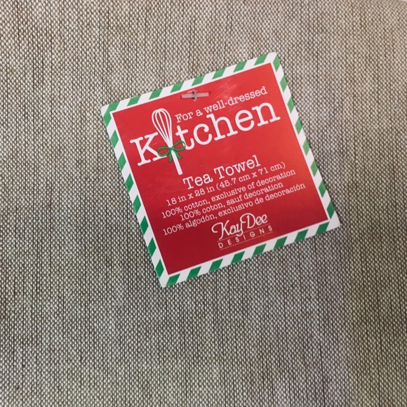 Buffalo Plaid Xmas Camper Kitchen Tea Towel - Picture 5 of 7